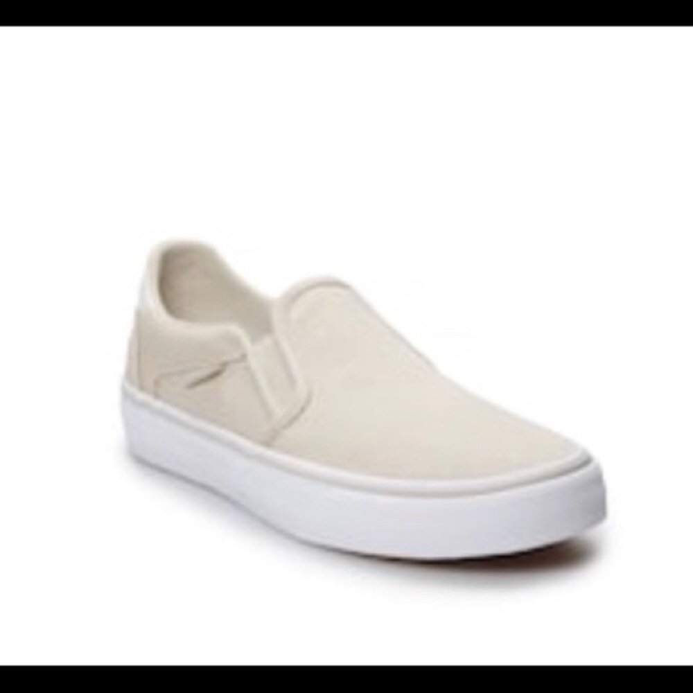 Vans size 8.5 women’s. Khaki colored.